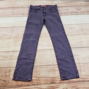 VINTAGE Levis 510 Jeans Women Girls 18 Reg Purple‎ Skinny Mid Rise Denim Ladies